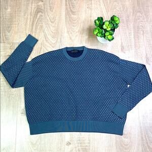 DIESEL Men's Diamond Stitch Crew Neck Long Sleeve Sweater